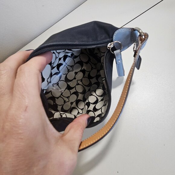 Coach Mini Pouchette Nylon bag black - Picture 6 of 6